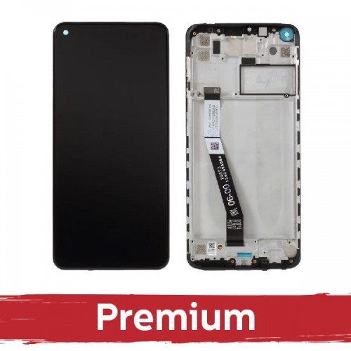 LCD Näyttö Xiaomi Redmi Note 9 Musta kehyksellä OEM