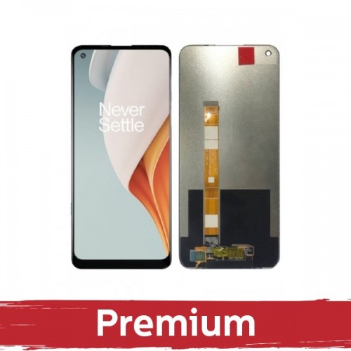 LCD-näyttö, yhteensopiva OnePlus Nord N100, musta OEM