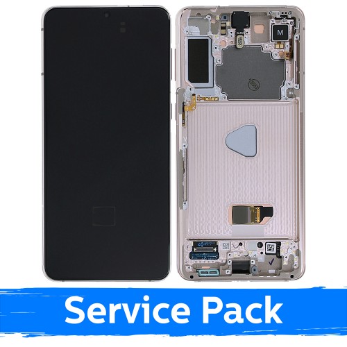 LCD Display Compatible With Samsung G996 S21 Plus With Frame / Phantom Violet / (Service Pack)