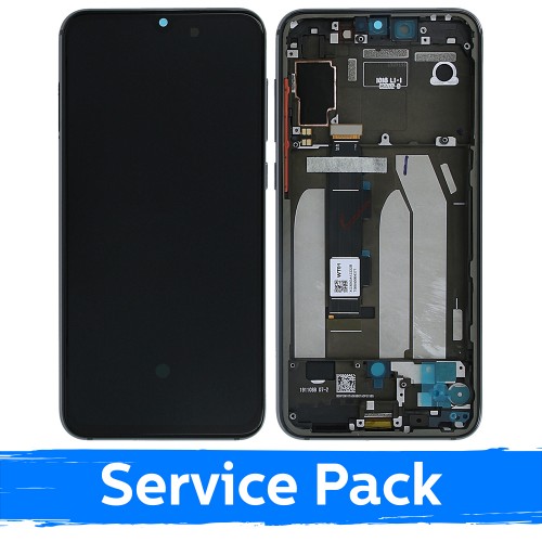 LCD Display Compatible With Xiaomi Mi 9 SE With Frame / Gray / (Service Pack)