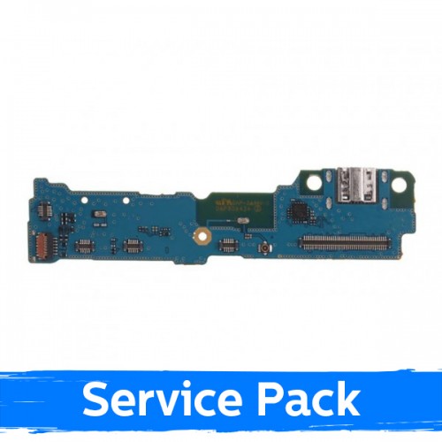 Latausportti yhteensopiva Samsung T810 / T815 Tab S2 9.7'' flex-kaapelilla / hopeinen (Service Pack)