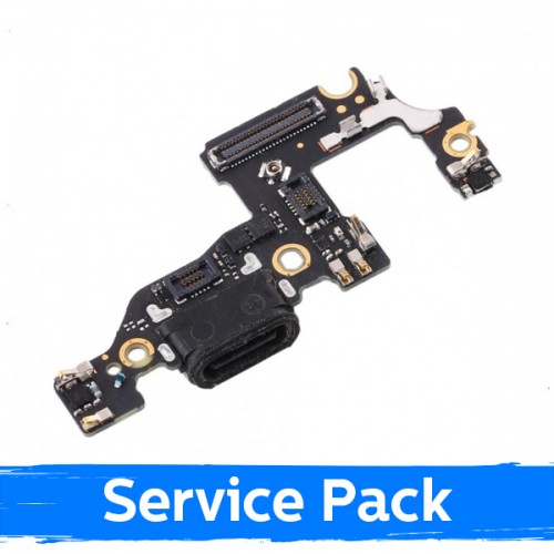 Charging Port Compatible With Huawei P10 With Flex / Plata (Service Pack)
