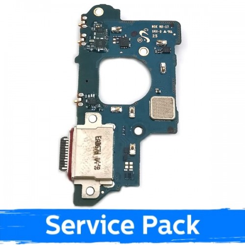 Latausportti yhteensopiva Samsung G780 S20 FE flex-kaapelilla / hopeinen (Service Pack)