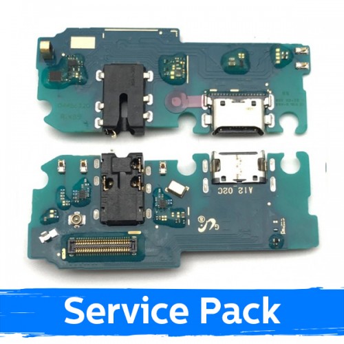 Latausportti yhteensopiva Samsung A725 A72 flex-kaapelilla / hopeinen (Service Pack)