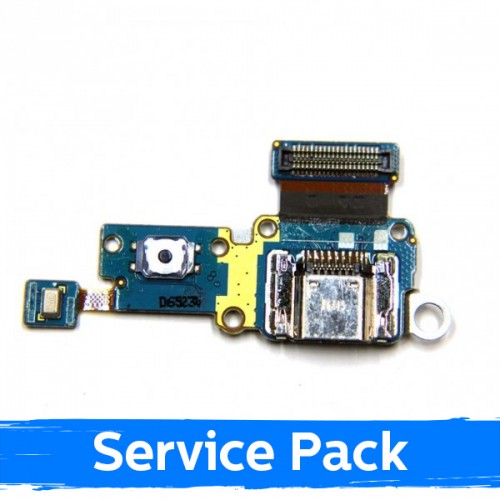 Charging Port Compatible With Samsung T715 Tab S2 8.0'' With Flex / Plata (Service Pack)