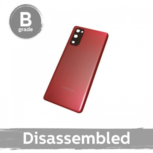Takakansi yhteensopiva Samsung G780 S20 FE / Cloud Red / kameran linssillä 100% alkuperäinen (9/10 purettu)