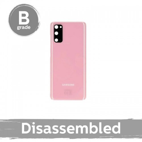 Takakansi yhteensopiva Samsung G980 S20 / Cloud Pink / kameran linssillä 100% alkuperäinen (9/10 purettu)