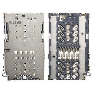 SIM ja MicroSD (tai DUAL SIM) kortin kontakti Samsung A320F/A520F/G930F/G935F/N930F/G950F/G955F/N950FD alkuperäinen