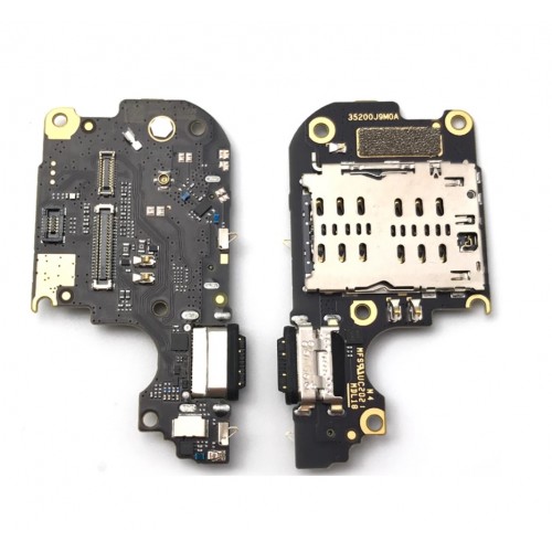 Charging Port Compatible With Xiaomi Mi 10 Lite 5G with Flex / Plata OEM
