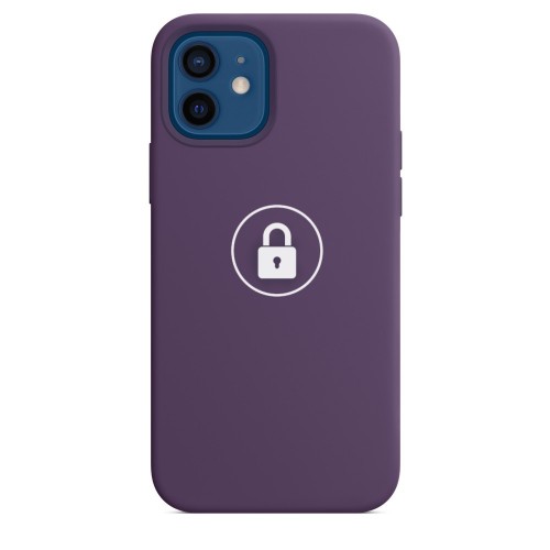 Suojakuori "Silicone Case" puhelimelle Apple iPhone 12 Pro Max / Amethyst / pakkauksessa