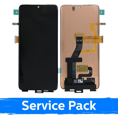 LCD-näyttö Samsung G998 S21 Ultra musta (Service Pack) (NF-versio)
