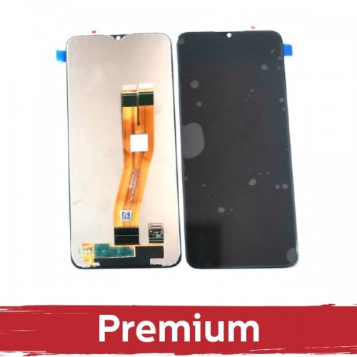 LCD-näyttö yhteensopiva Samsung A037G A03s musta OEM