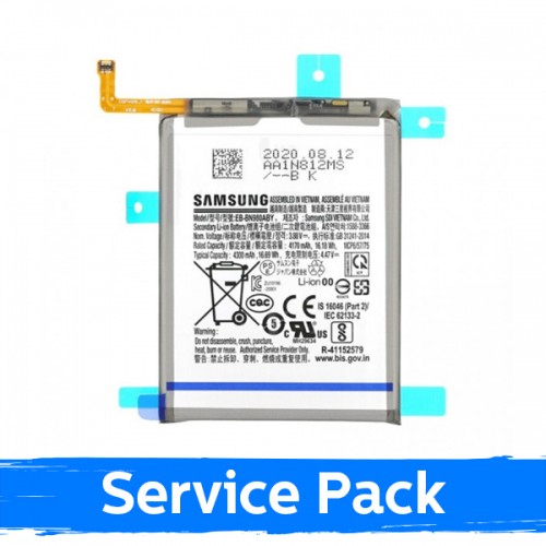 Akku yhteensopiva Samsung N980F Note 20 EB-BN980ABY (Service Pack)