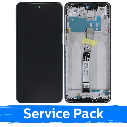 LCD Display Compatible With Xiaomi Redmi Note 9S (Note 9 Pro) With Frame / Interstellar Gray / (Service Pack)