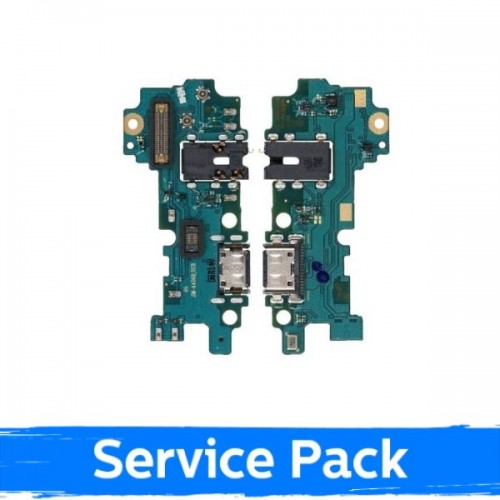 Charging Port Compatible With Samsung A426 A42 With Flex / Plata (Service Pack)