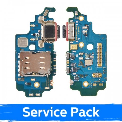 Lataausportti yhteensopiva Samsung G998 S21 Ultra joustojohdon kanssa / Plata (Service Pack)