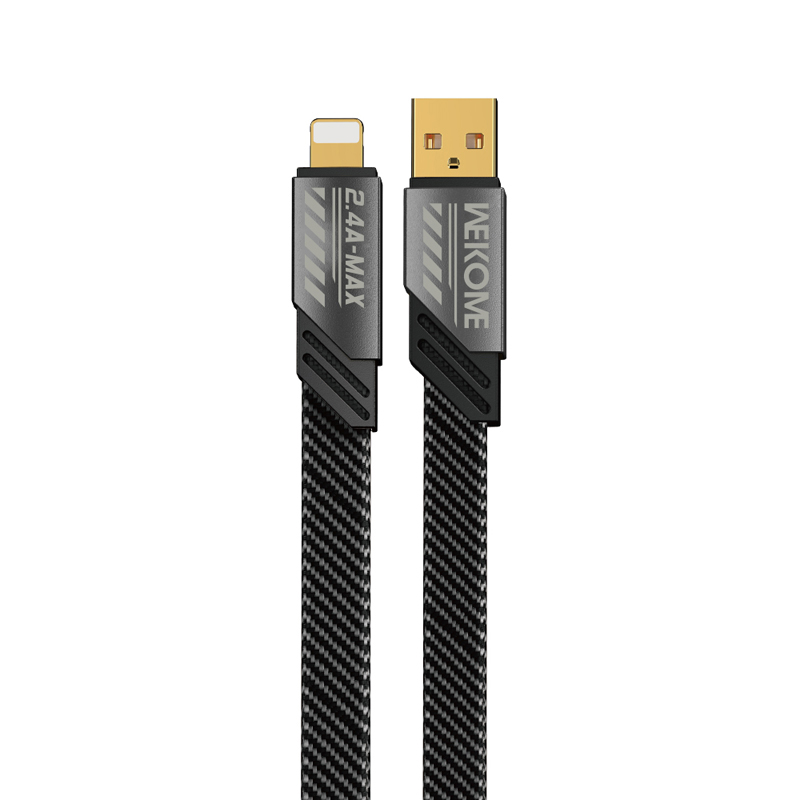 WEKOME WDC-190 Mecha Series USB-A–Lightning charging and data cable, 1 m, Tarnish