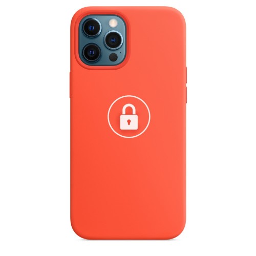 Phone Case "Silicone Case v2" for Apple iPhone 12 (12 Pro) / Electric Orange / in package