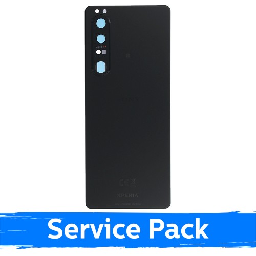 Back Cover Compatible With Sony Xperia 1 III Black (Service Pack)