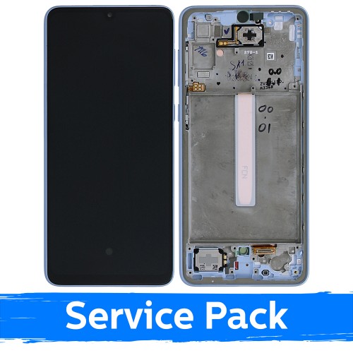 LCD-näyttö yhteensopiva Samsung A336 A33 5G kehyksellä / sininen / (Service Pack)
