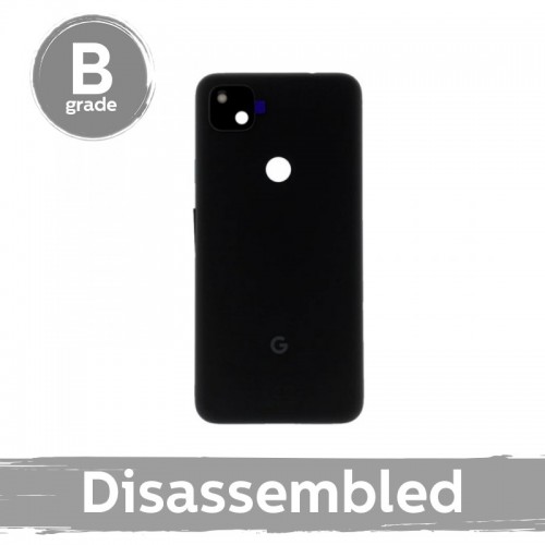 Takakansi yhteensopiva Google Pixel 4A 4G / musta / kameran linssillä 100% alkuperäinen (9/10 purettu)