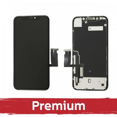 LCD Display Compatible With iPhone XR Black (INCELL with metal plate / Premium)