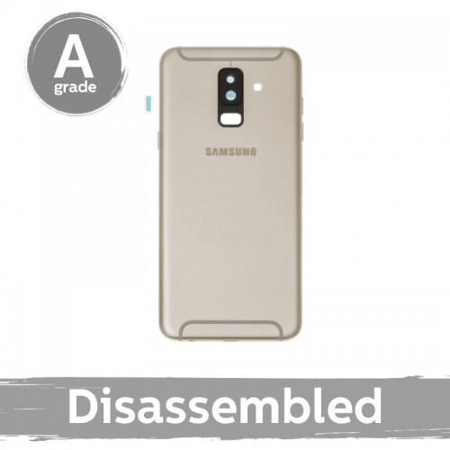 Takakansi yhteensopiva Samsung A605 A6+ kultainen 100% alkuperäinen (10/10 purettu) kameran linssillä