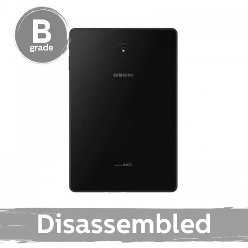 Takakansi yhteensopiva Samsung T835 / T830 Tab S4 musta 100% alkuperäinen (9/10 purettu) kameran linssillä