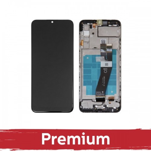 LCD-näyttö yhteensopiva Samsung A037G A03s musta kehyksellä OEM
