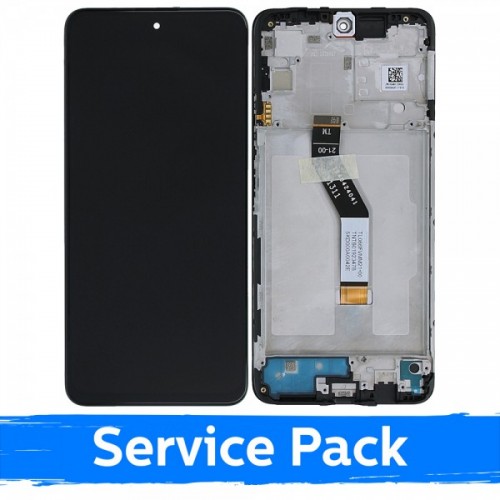 LCD-näyttö yhteensopiva Xiaomi Poco M4 Pro 5G / Redmi Note 11S (5G) musta kehyksellä / (Service Pack)