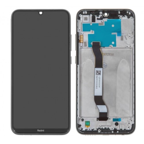 LCD Display Compatible With Xiaomi Redmi Note 8 (Note 8 2021) with Frame / White / HQ