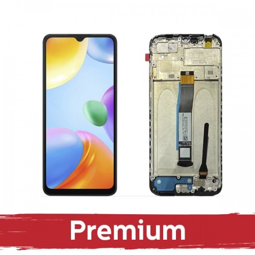 LCD-näyttö yhteensopiva Xiaomi Redmi 10C musta kehyksellä OEM