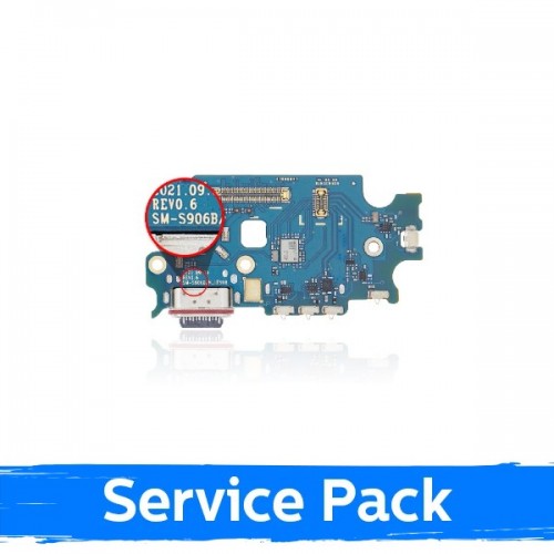 Lataausportti yhteensopiva Samsung S906 S22 Plus Flex-kaapelilla / Plata (Service Pack)