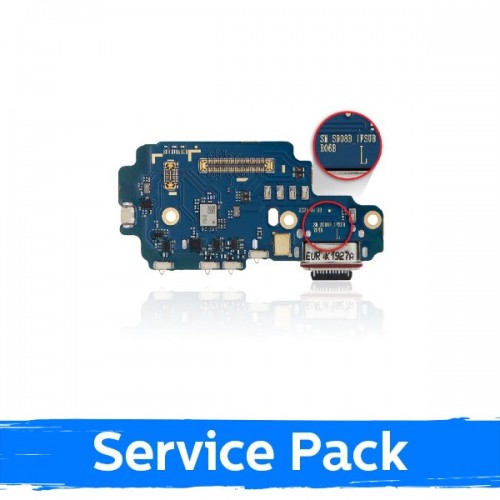 Lataausportti yhteensopiva Samsung S908 S22 Ultra Flex-kaapelilla / Plata (Service Pack)