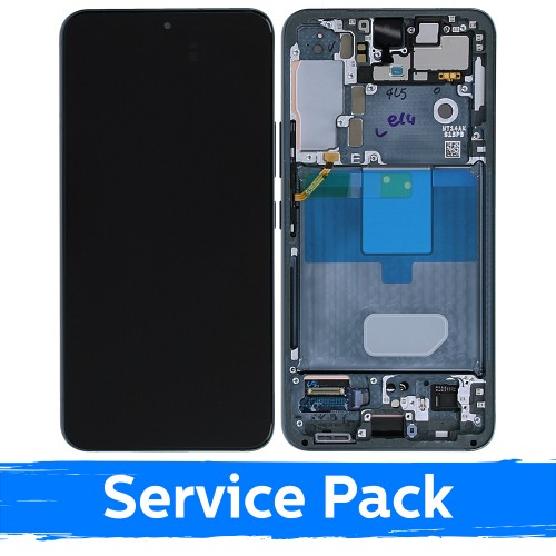 LCD Display Compatible With Samsung S901 S22 With Frame / Green / (Service Pack)
