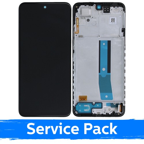 LCD-näyttö yhteensopiva Xiaomi Redmi Note 11 / Poco M4 Pro 4G musta kehyksellä (Service Pack)