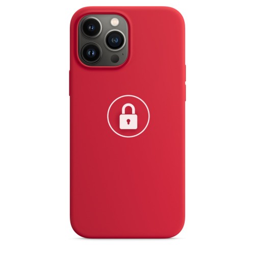 Phone Case "Silicone Case v2" for Apple iPhone 13 / Red Product / in package