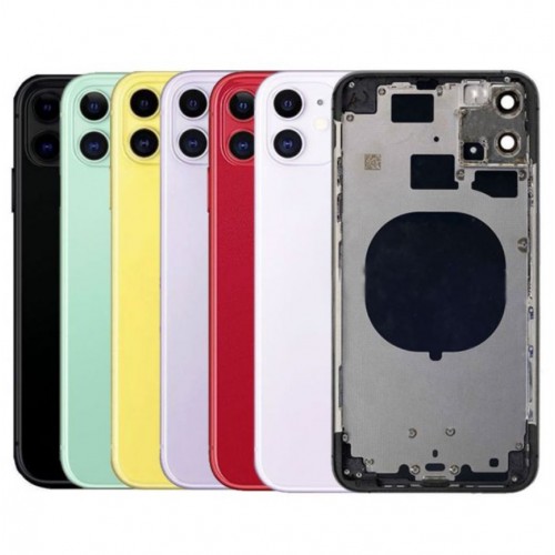 Takakansi yhteensopiva iPhone 11 täyskuorella / keltainen / OEM