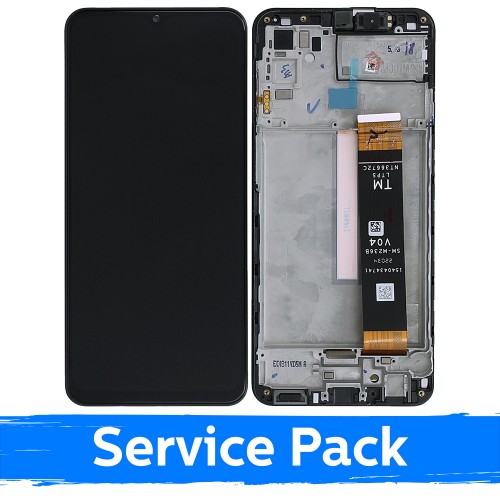 LCD-näyttö yhteensopiva Samsung M336 M33 5G / M236 M23 5G musta kehyksellä (Service Pack)