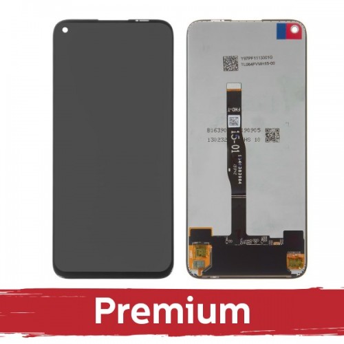 LCD-näyttö yhteensopiva Huawei P40 Lite / Nova 6 SE / Nova 5i musta OEM