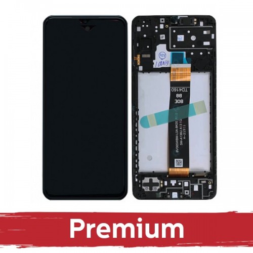 LCD Näyttö Samsung A136 A13 5G Musta kehyksellä OEM