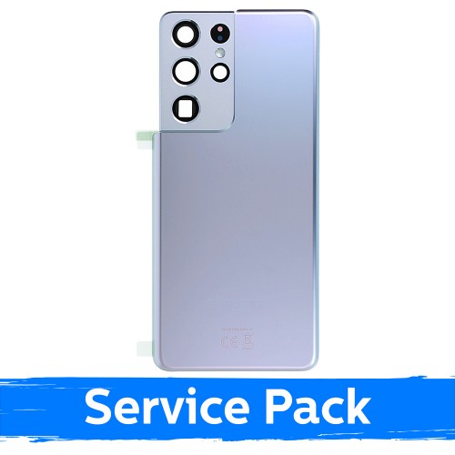 Takakansi yhteensopiva Samsung G998 S21 Ultra / Phantom Silver / Service Pack