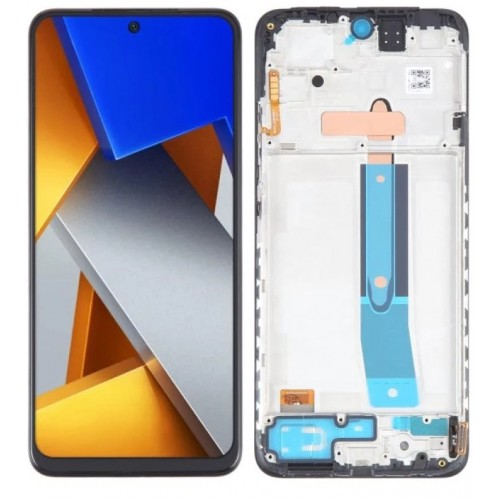 LCD Display Compatible With Xiaomi Redmi Note 11 (4G / 6.43'') Black with Frame HQ