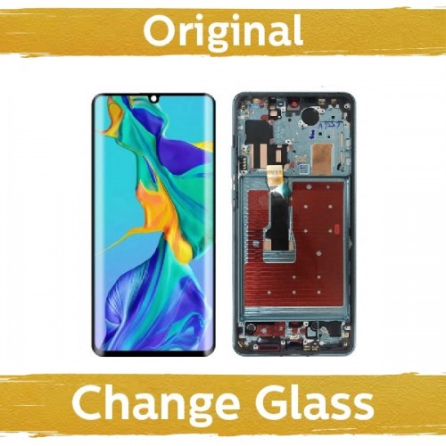 LCD-näyttö yhteensopiva Huawei P30 Pro kehyksellä / Breathing Crystal / (Uusittu: China)