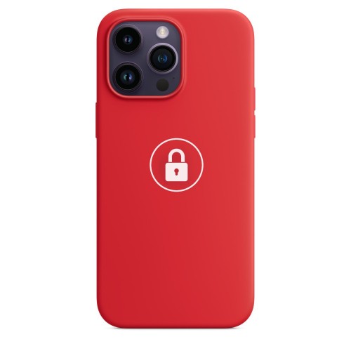 Phone Case "Silicone Case v2" for iPhone 14 Pro / Red / in package