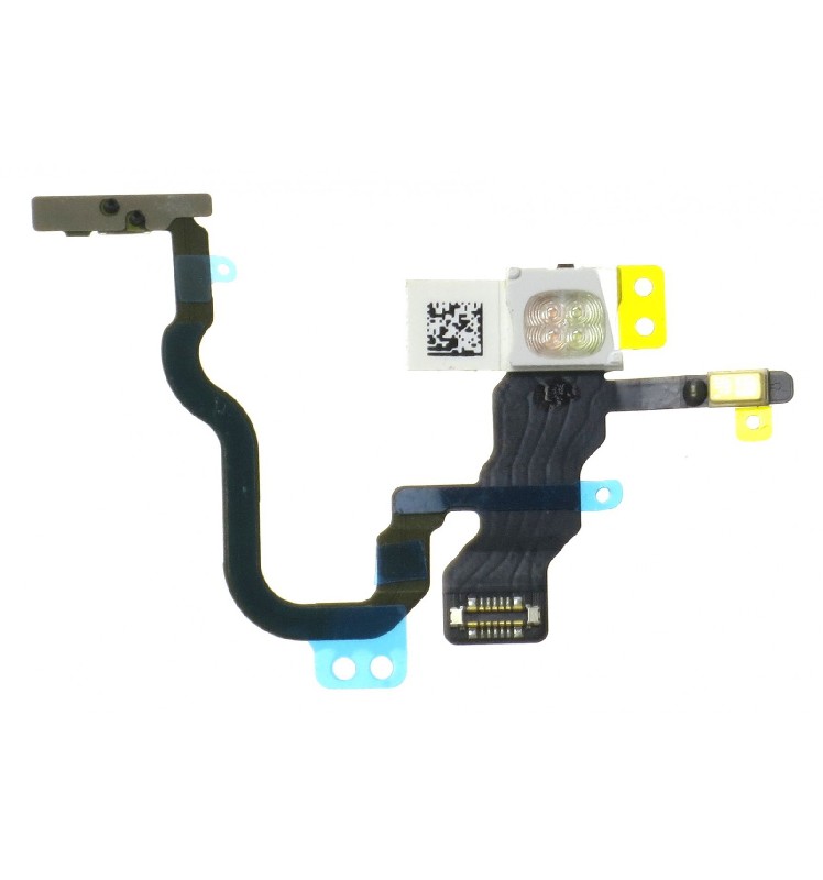 Flex iPhone X virtapainikkeen taskulampulla ja mikrofonilla HQ