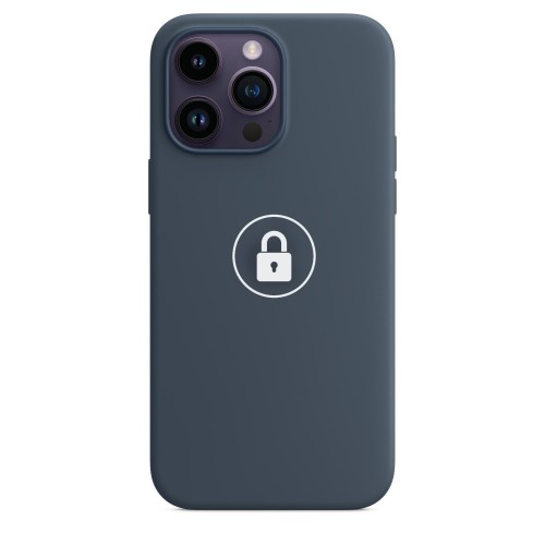 Phone Case "Silicone Case v2" for iPhone 14 Pro / Storm Blue / in package