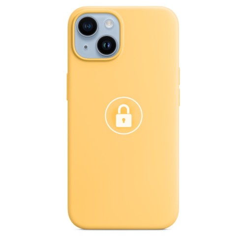 Phone Case "Silicone Case v2" for iPhone 14 Plus / Sunglow / in packing