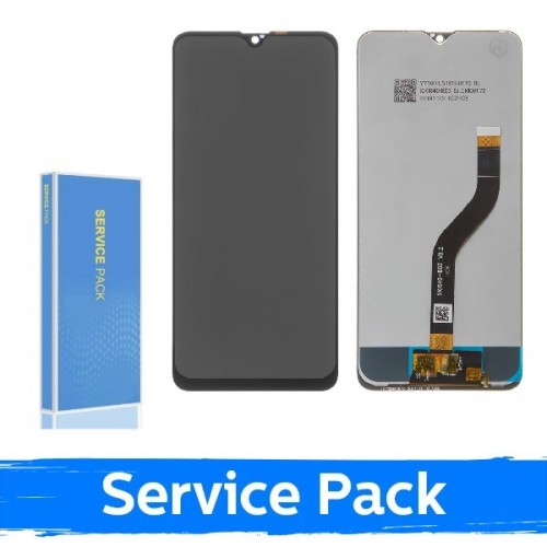 LCD-näyttö yhteensopiva Samsung A207 A20s musta (Service Pack / Aftermarket)(NF versio)