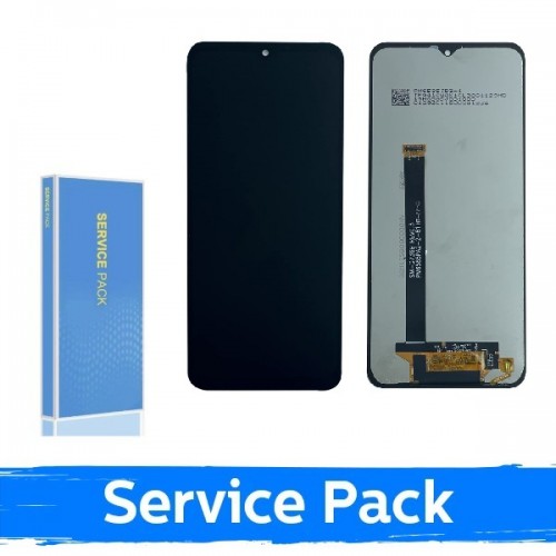 LCD-näyttö yhteensopiva Samsung G736 Xcover 6 Pro musta (Service Pack / Aftermarket)(NF versio)